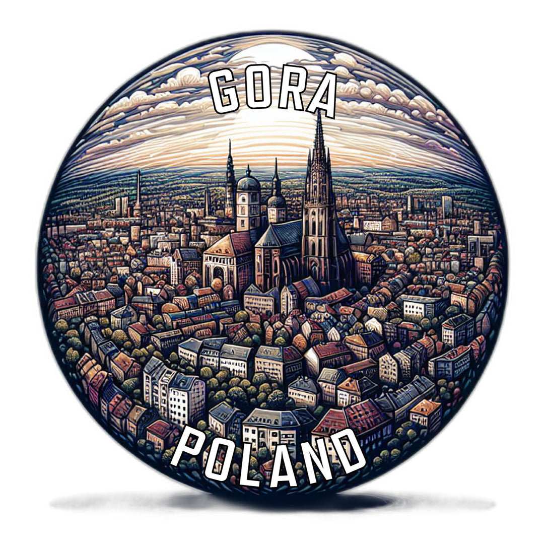 Gora Poland Souvenir Die Cut Flat Magnet Image 1