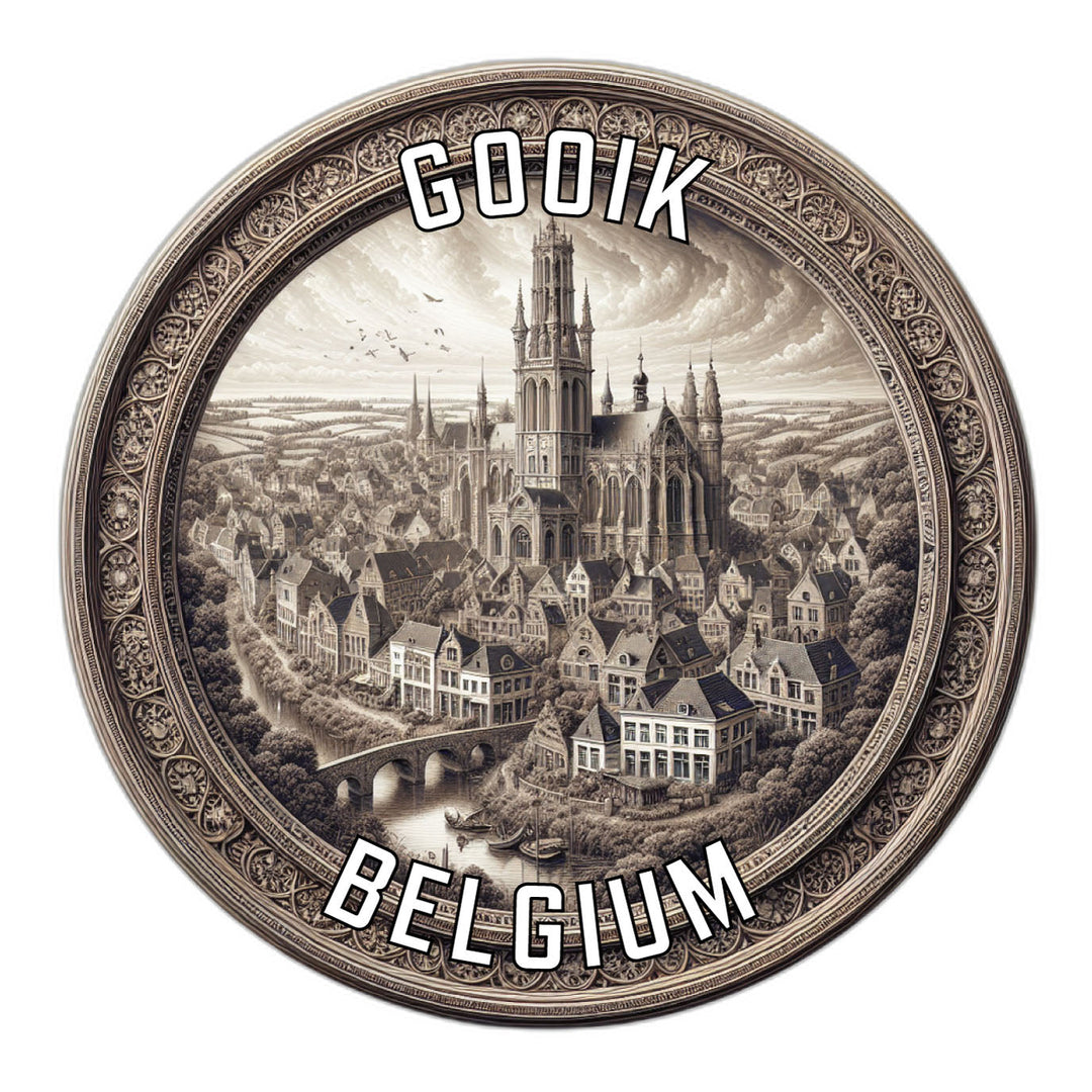 Gooik Belgium Souvenir Die Cut Flat Magnet Image 1