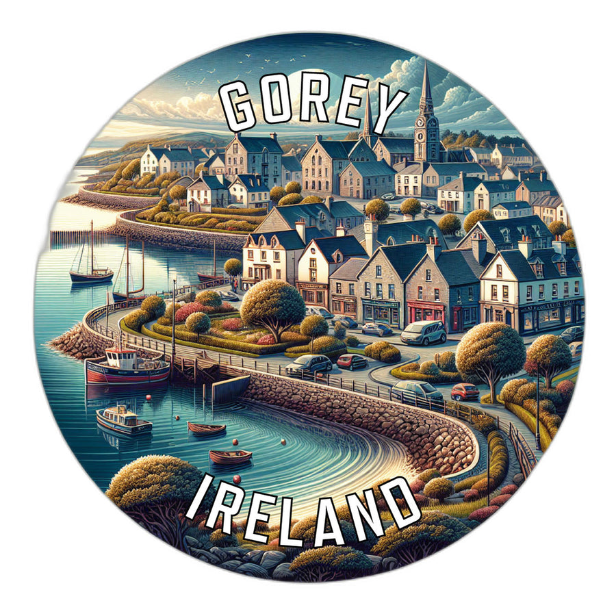 Gorey Ireland Souvenir Die Cut Flat Magnet Image 1