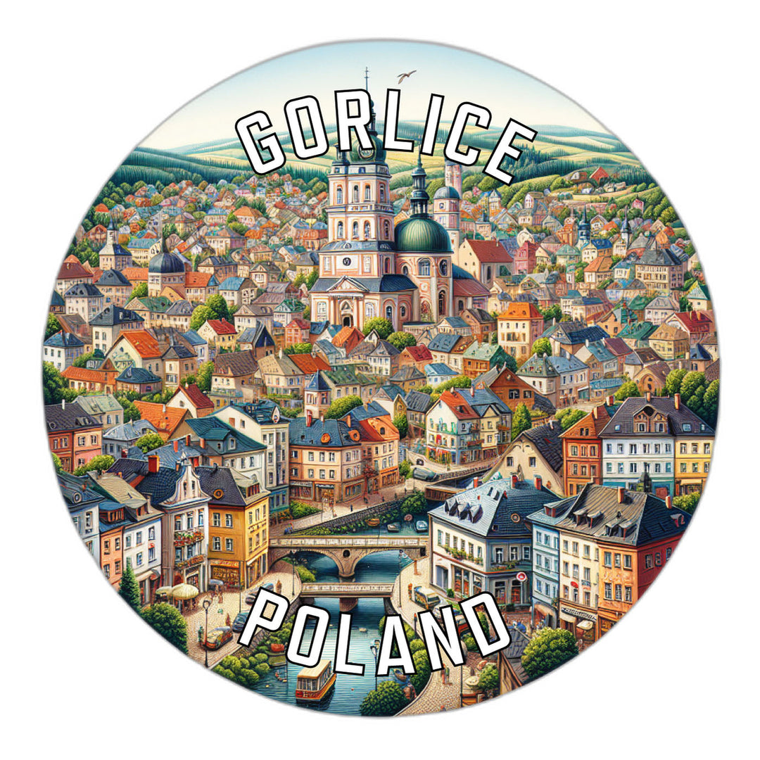 Gorlice Poland Souvenir Die Cut Flat Magnet Image 1