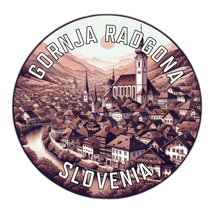 Gornja Radgona Slovenia Souvenir Die Cut Flat Magnet Image 1