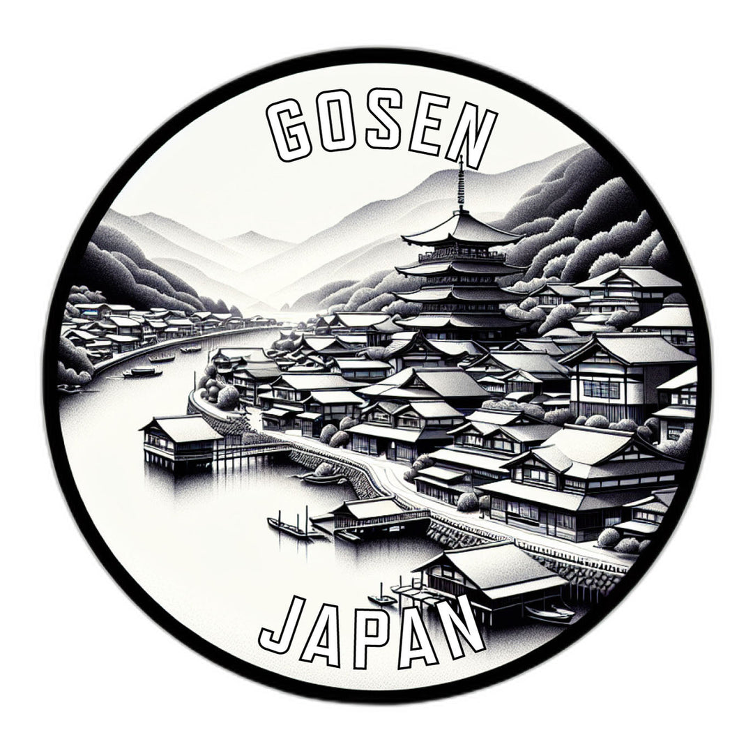 Gosen Japan Souvenir Die Cut Flat Magnet Image 1