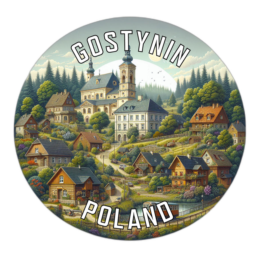 Gostynin Poland Souvenir Die Cut Flat Magnet Image 1