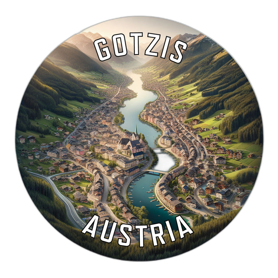 Gotzis Austria Souvenir Die Cut Flat Magnet Image 1