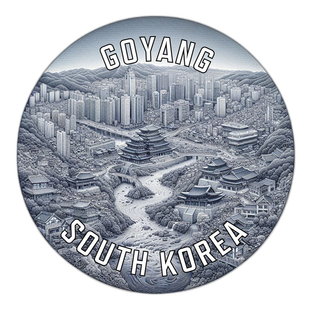 Goyang Korea South Souvenir Die Cut Flat Magnet Image 1