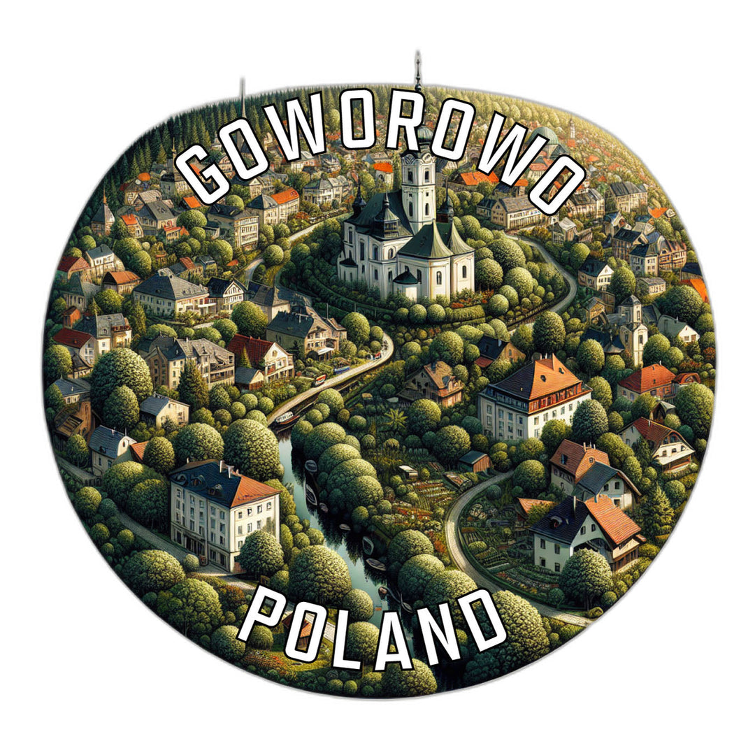 Goworowo Poland Souvenir Die Cut Flat Magnet Image 1