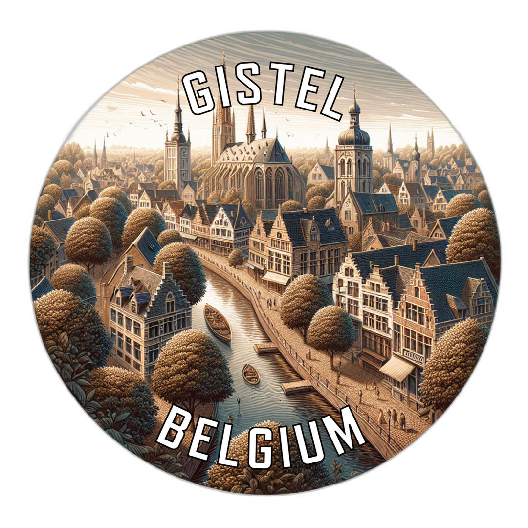 Gistel Belgium Souvenir Die Cut Flat Magnet Image 1