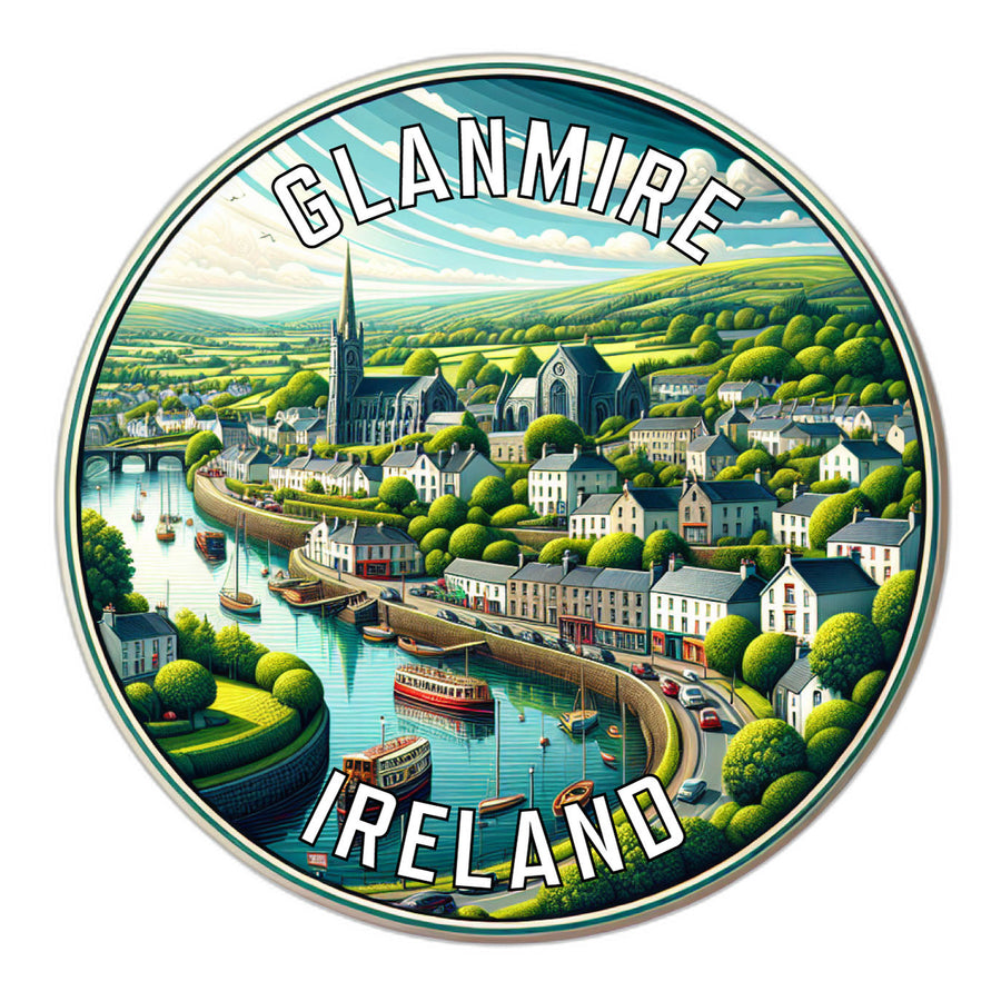 Glanmire Ireland Souvenir Die Cut Flat Magnet Image 1