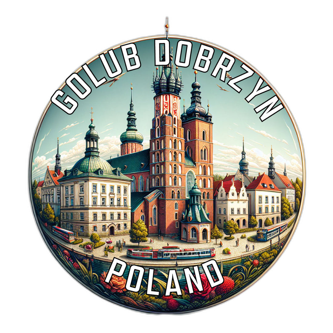 Golub Dobrzyn Poland Souvenir Die Cut Flat Magnet Image 1