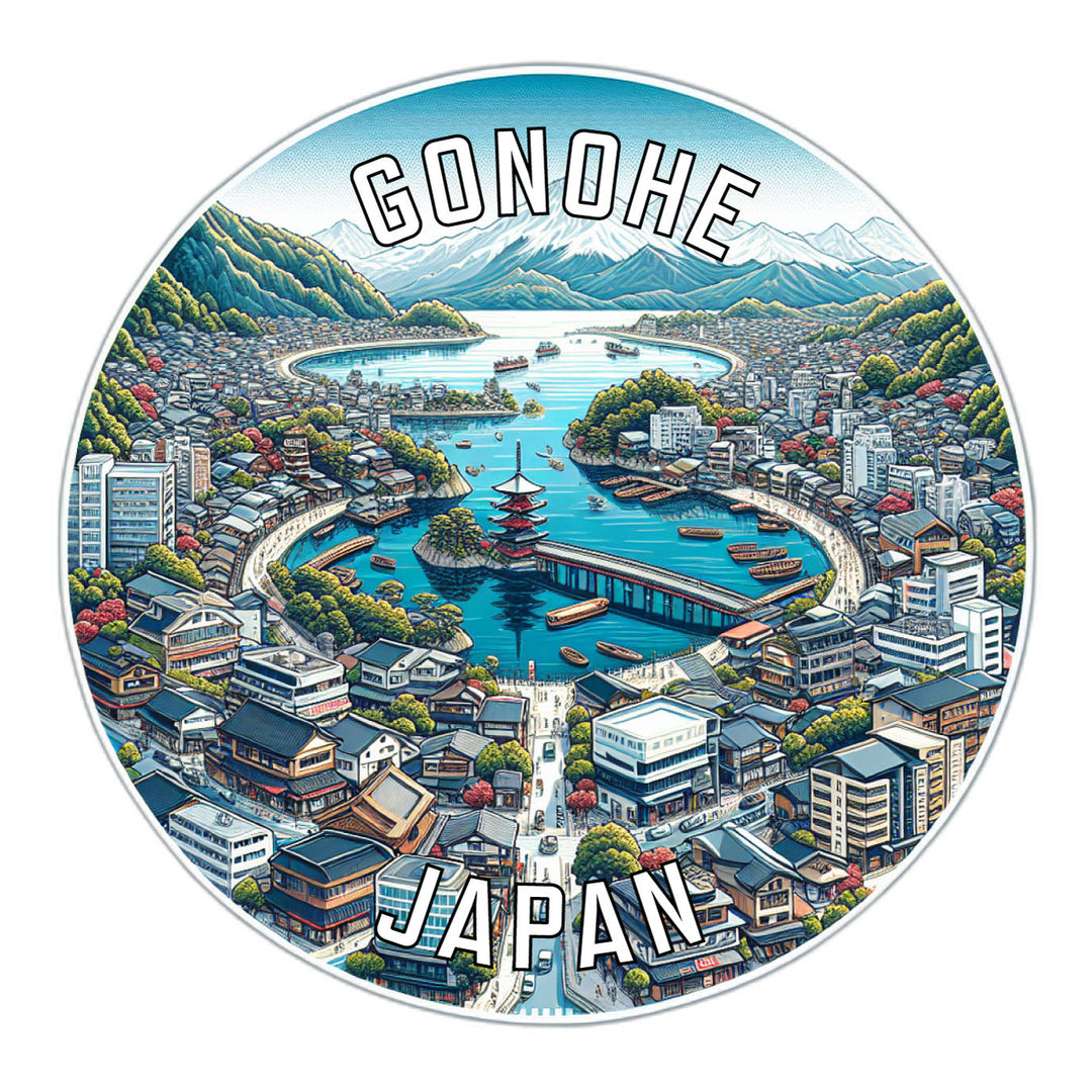 Gonohe Japan Souvenir Die Cut Flat Magnet Image 1