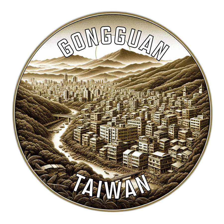 Gongguan Taiwan Souvenir Die Cut Flat Magnet Image 1