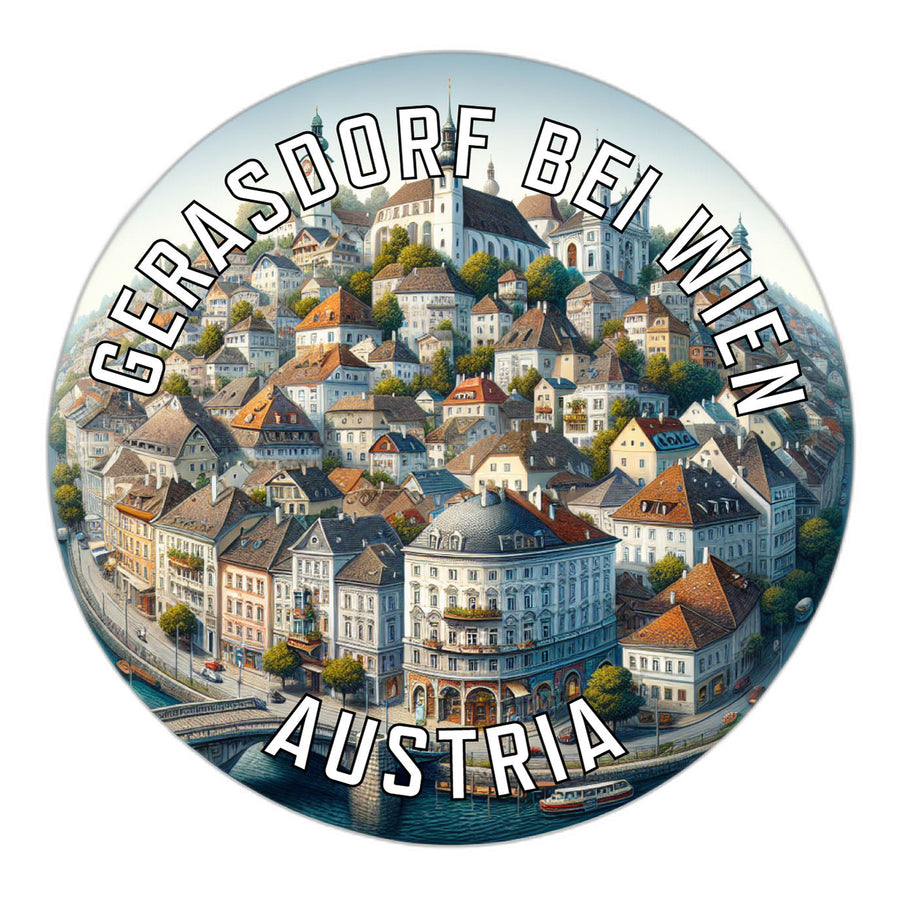 Gerasdorf bei Wien Austria Souvenir Die Cut Flat Magnet Image 1