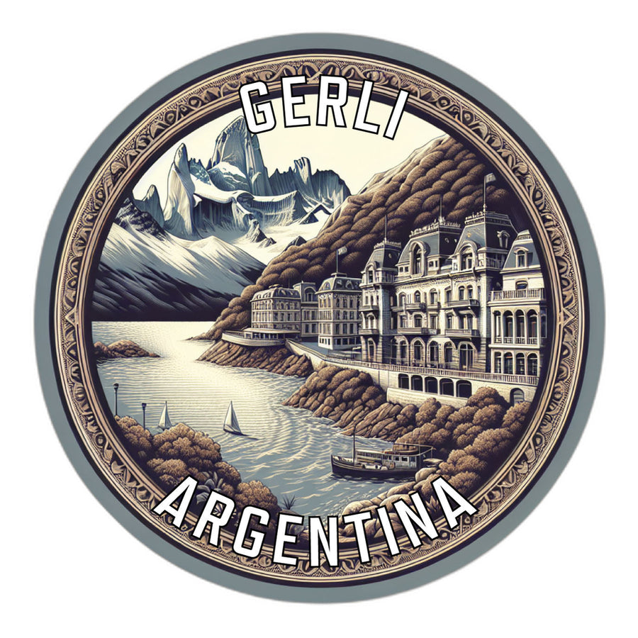 Gerli Argentina Souvenir Die Cut Flat Magnet Image 1