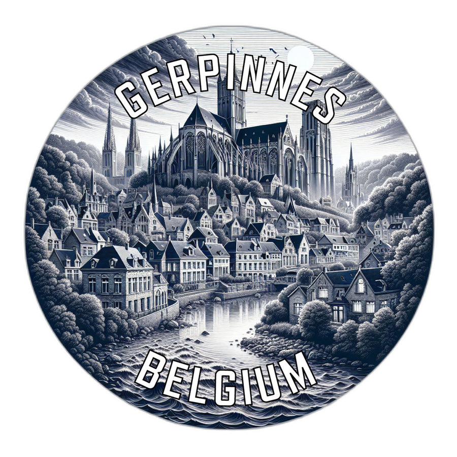 Gerpinnes Belgium Souvenir Die Cut Flat Magnet Image 1