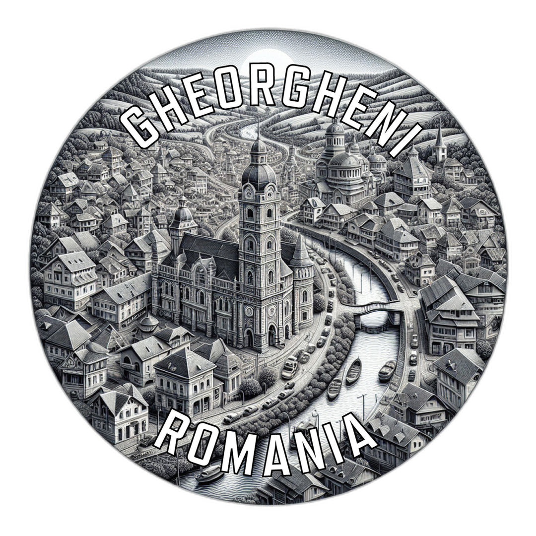 Gheorgheni Romania Souvenir Die Cut Flat Magnet Image 1