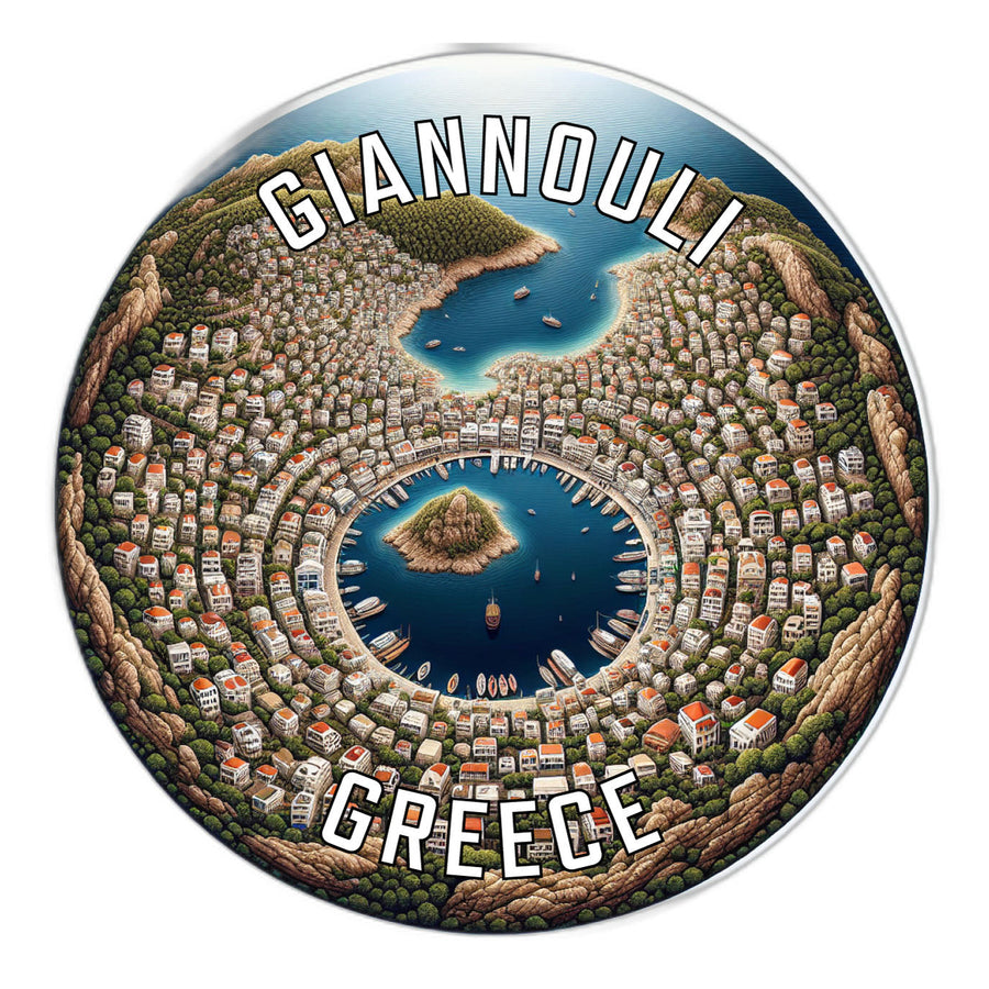 Giannouli Greece Souvenir Die Cut Flat Magnet Image 1