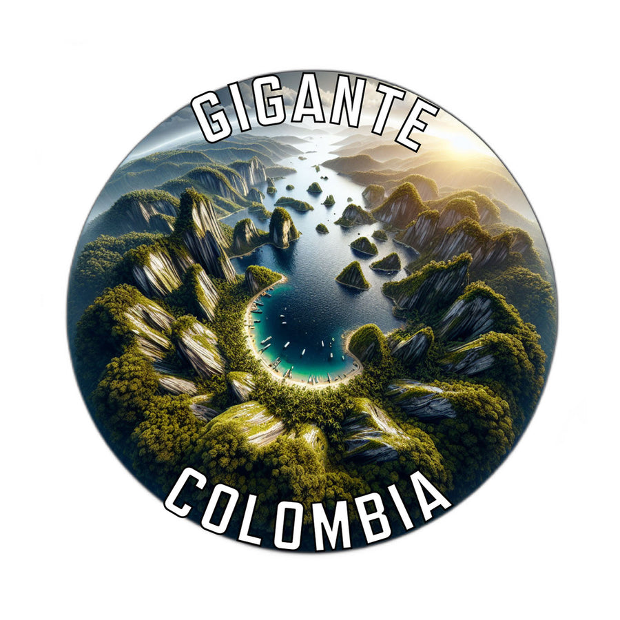 Gigante Colombia Souvenir Die Cut Flat Magnet Image 1