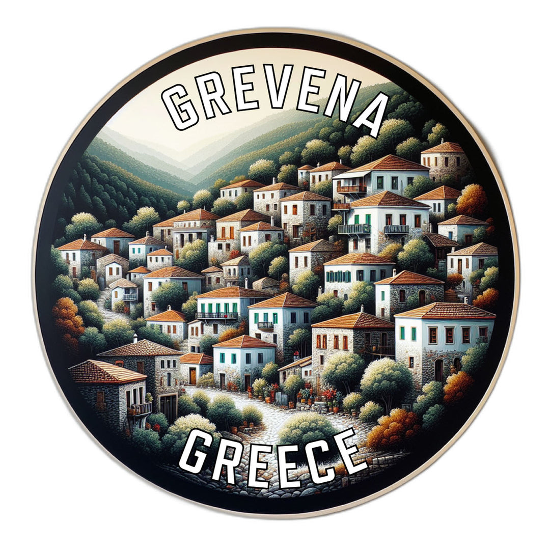 Grevena Greece Souvenir Die Cut Flat Magnet Image 1