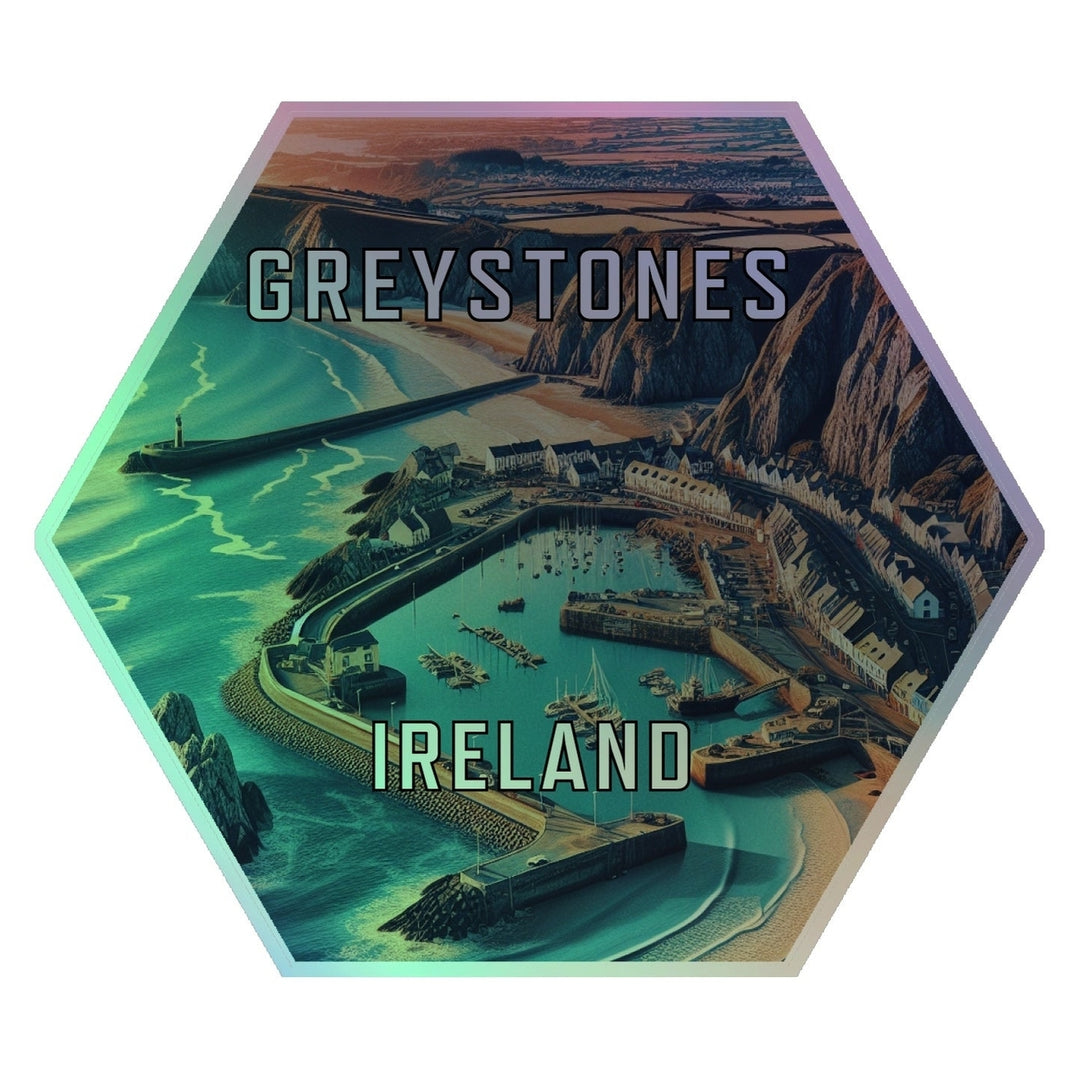 Greystones Ireland Souvenir Die Cut Flat Magnet Image 1