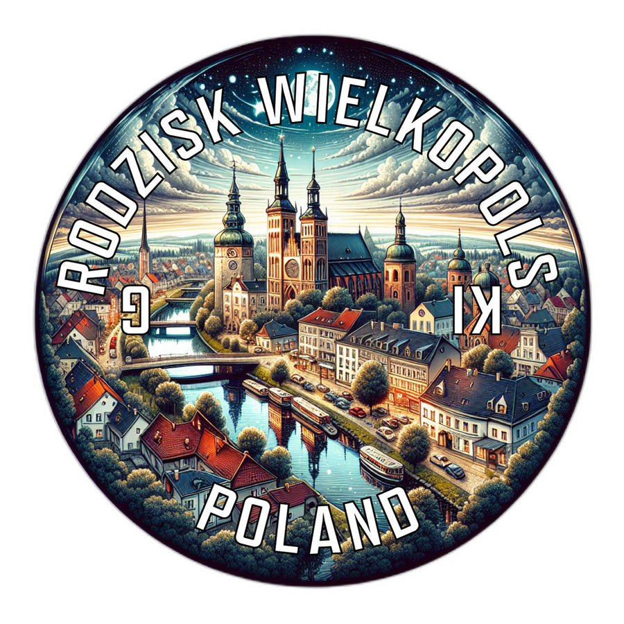 Grodzisk Wielkopolski Poland Souvenir Die Cut Flat Magnet Image 1