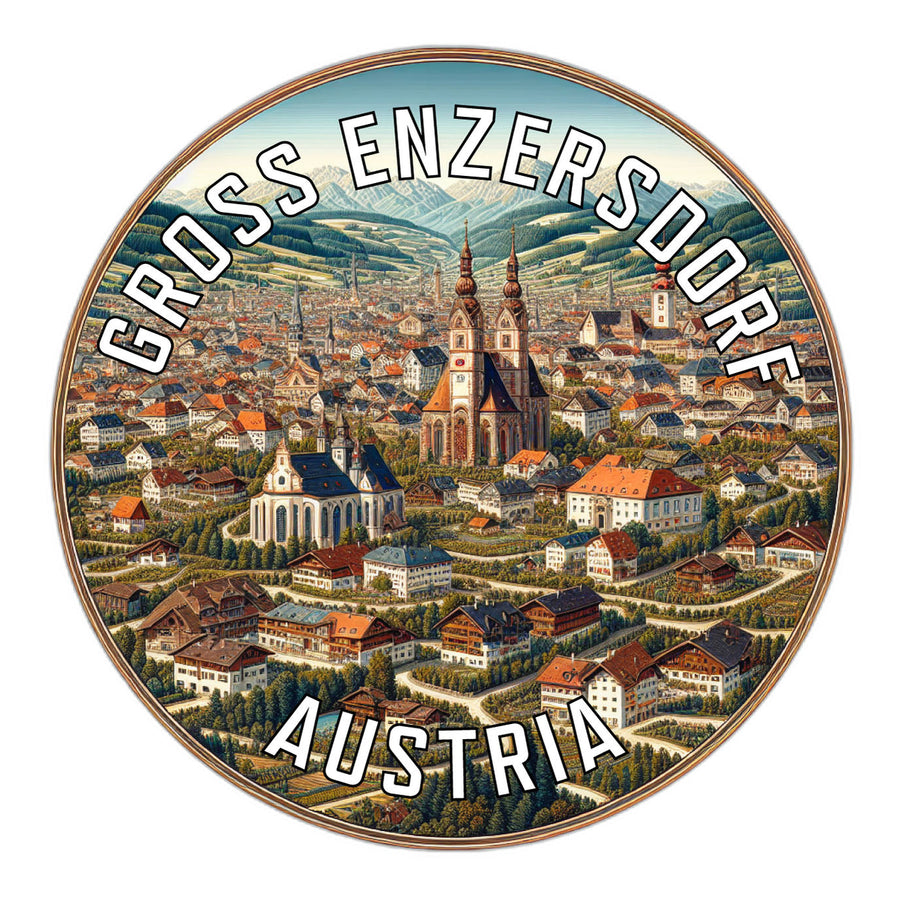 Gross Enzersdorf Austria Souvenir Die Cut Flat Magnet Image 1