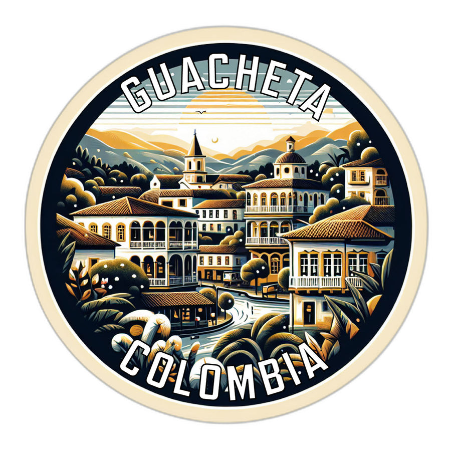 Guacheta Colombia Souvenir Die Cut Flat Magnet Image 1