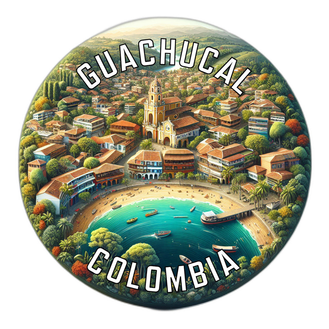 Guachucal Colombia Souvenir Die Cut Flat Magnet Image 1