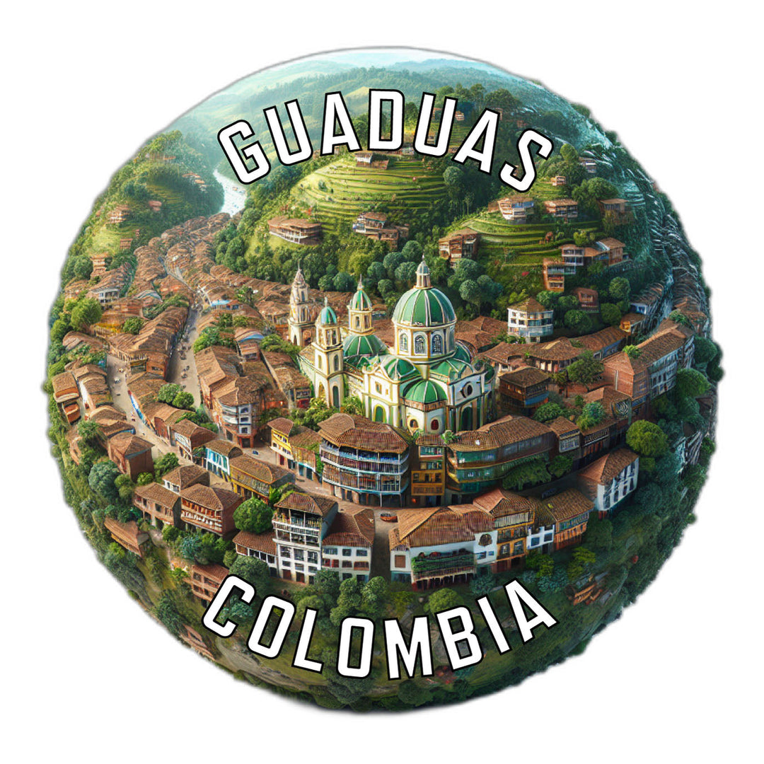 Guaduas Colombia Souvenir Die Cut Flat Magnet Image 1