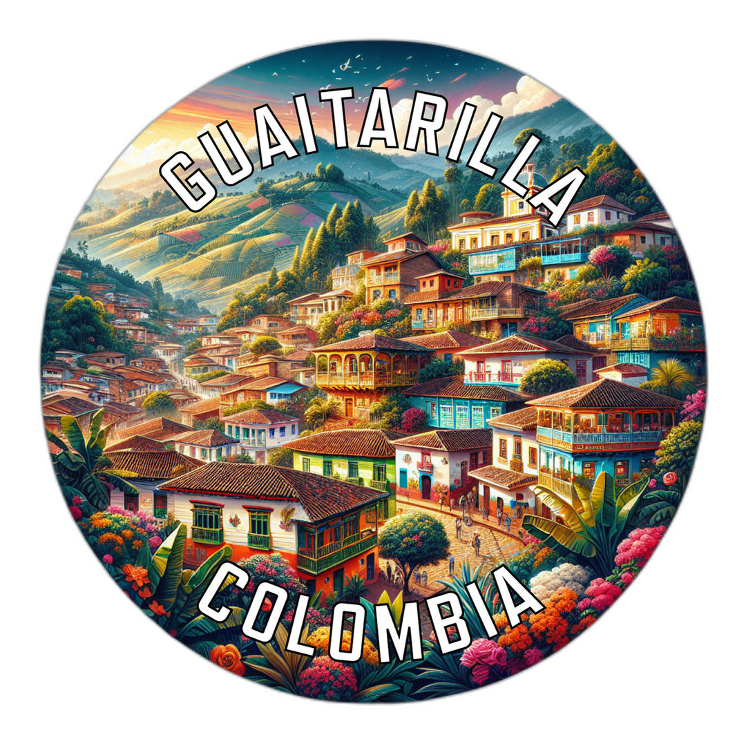 Guaitarilla Colombia Souvenir Die Cut Flat Magnet Image 1