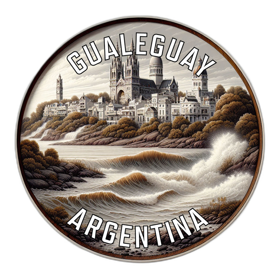 Gualeguay Argentina Souvenir Die Cut Flat Magnet Image 1