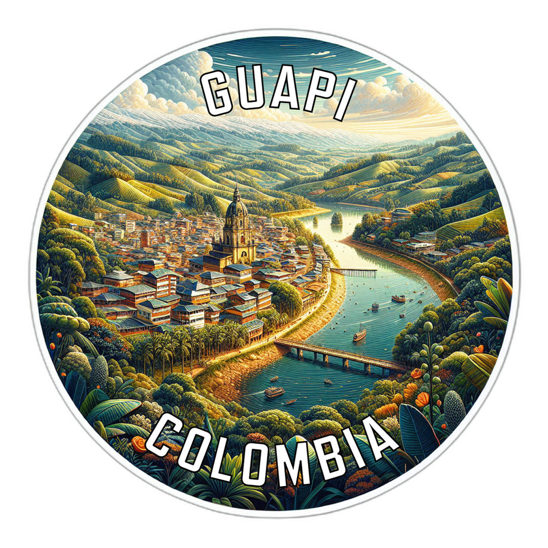 Guapi Colombia Souvenir Die Cut Flat Magnet Image 1