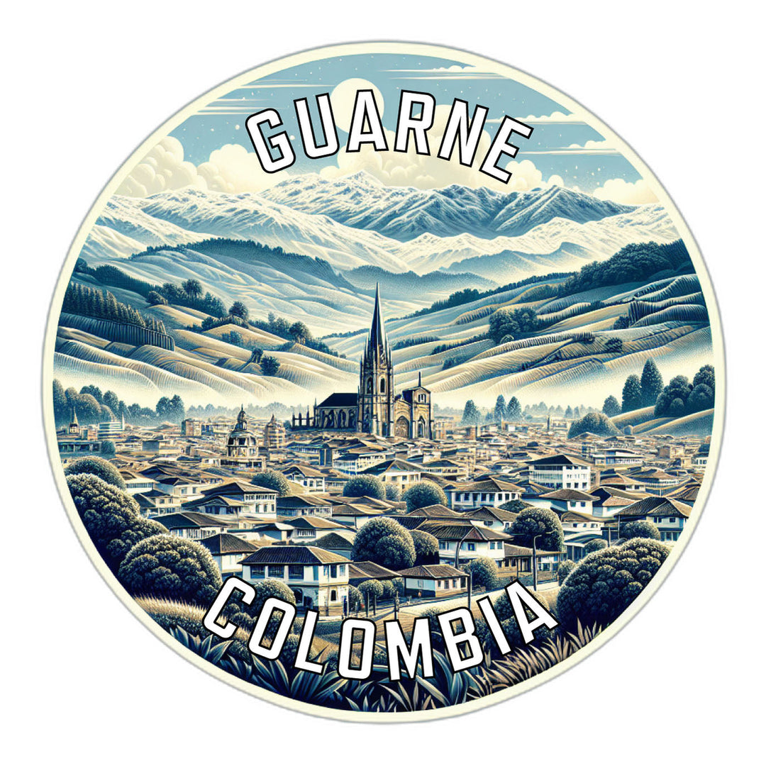 Guarne Colombia Souvenir Die Cut Flat Magnet Image 1