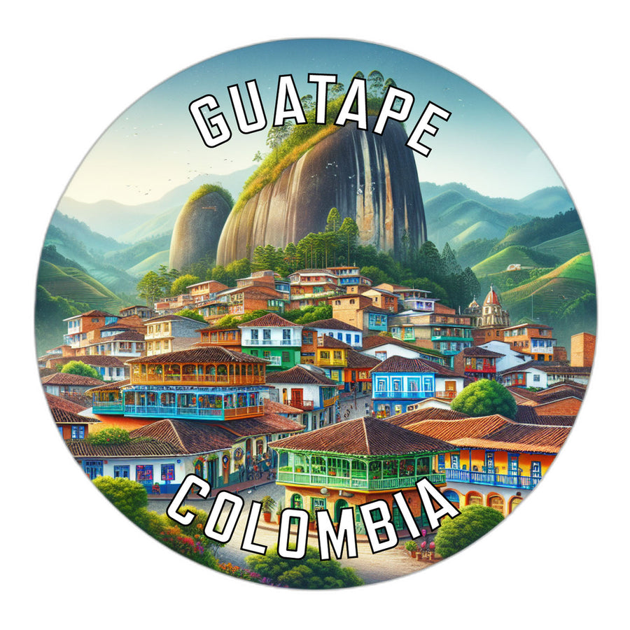 Guatape Colombia Souvenir Die Cut Flat Magnet Image 1