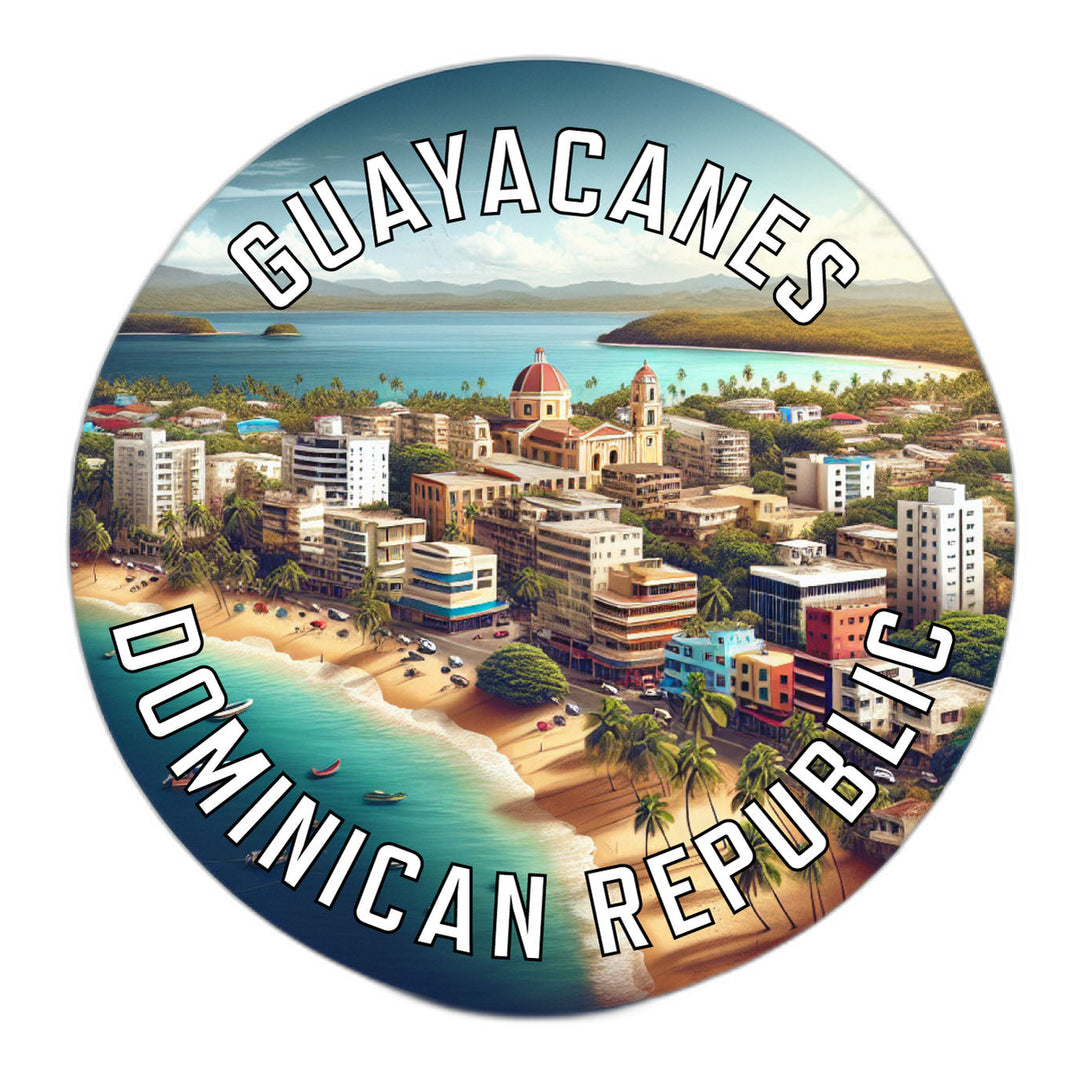 Guayacanes Dominican Republic Souvenir Die Cut Flat Magnet Image 1