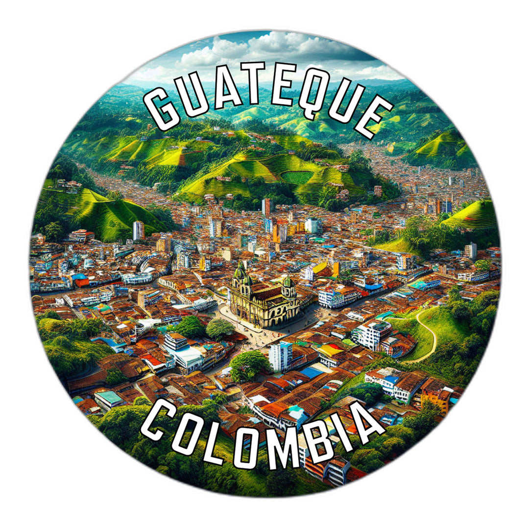 Guateque Colombia Souvenir Die Cut Flat Magnet Image 1