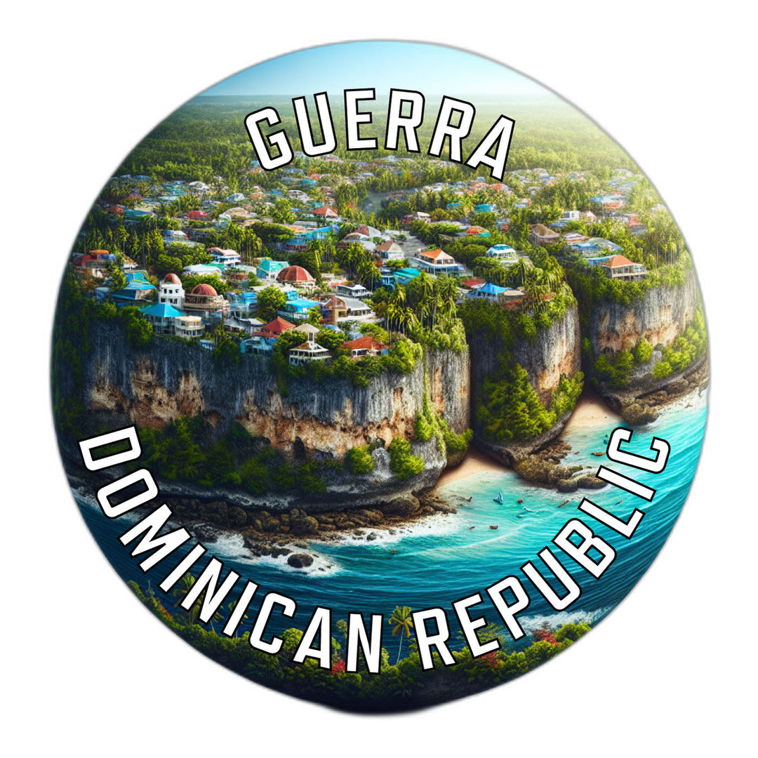 Guerra Dominican Republic Souvenir Die Cut Flat Magnet Image 1