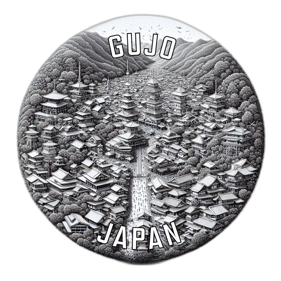 Gujo Japan Souvenir Die Cut Flat Magnet Image 1