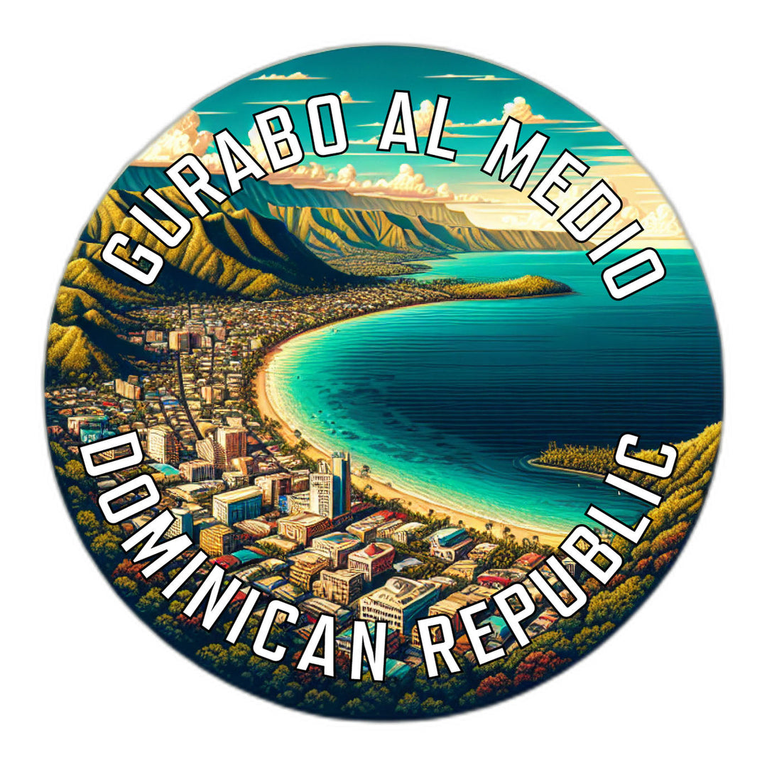 Gurabo al Medio Dominican Republic Souvenir Die Cut Flat Magnet Image 1