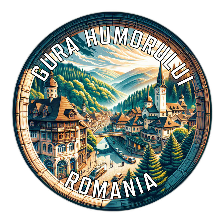 Gura Humorului Romania Souvenir Die Cut Flat Magnet Image 1