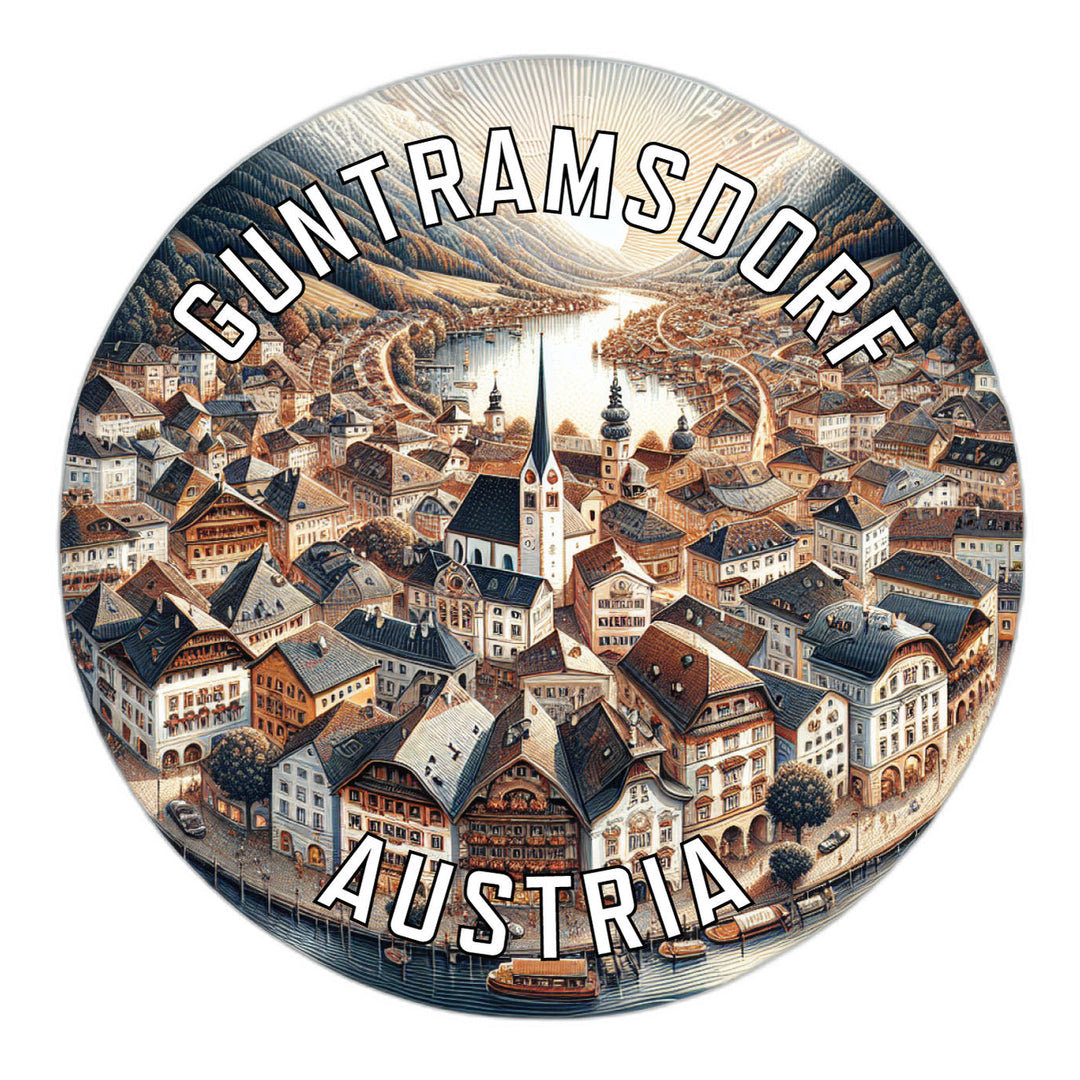 Guntramsdorf Austria Souvenir Die Cut Flat Magnet Image 1