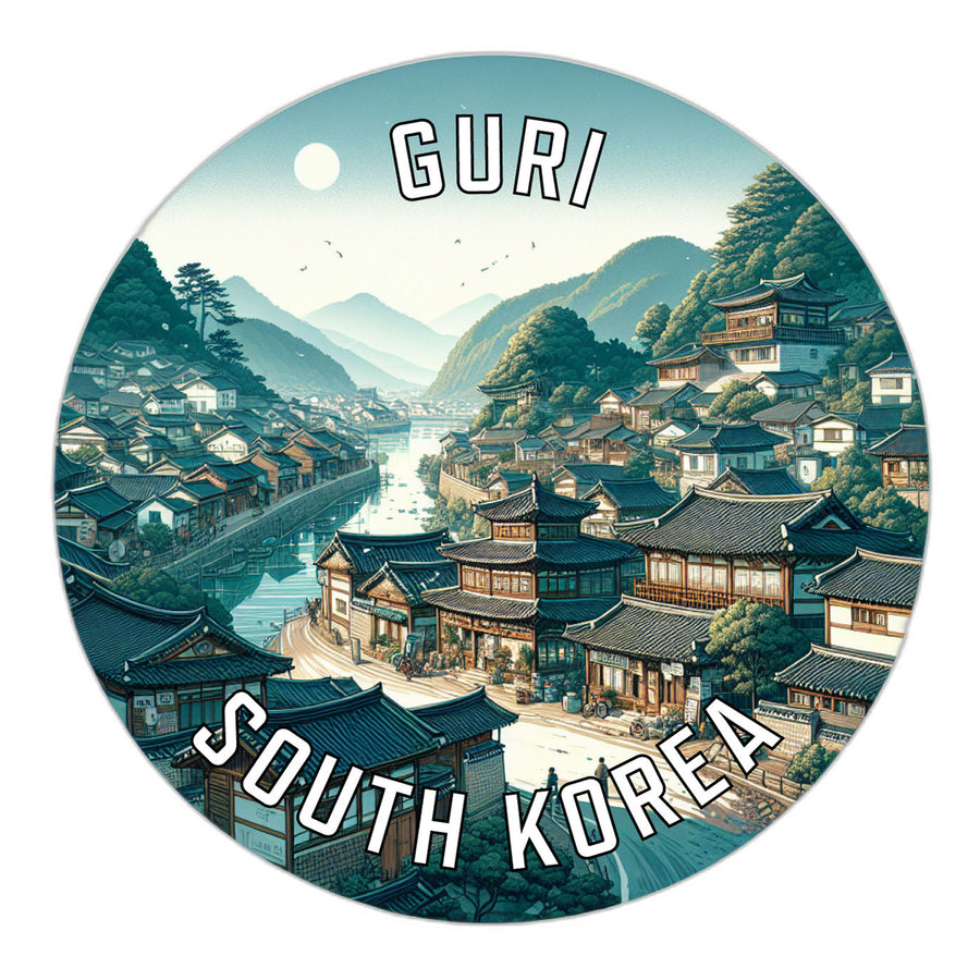 Guri Korea South Souvenir Die Cut Flat Magnet Image 1