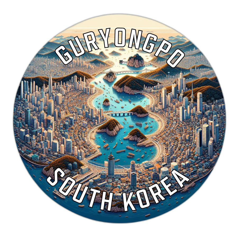 Guryongpo Korea South Souvenir Die Cut Flat Magnet Image 1