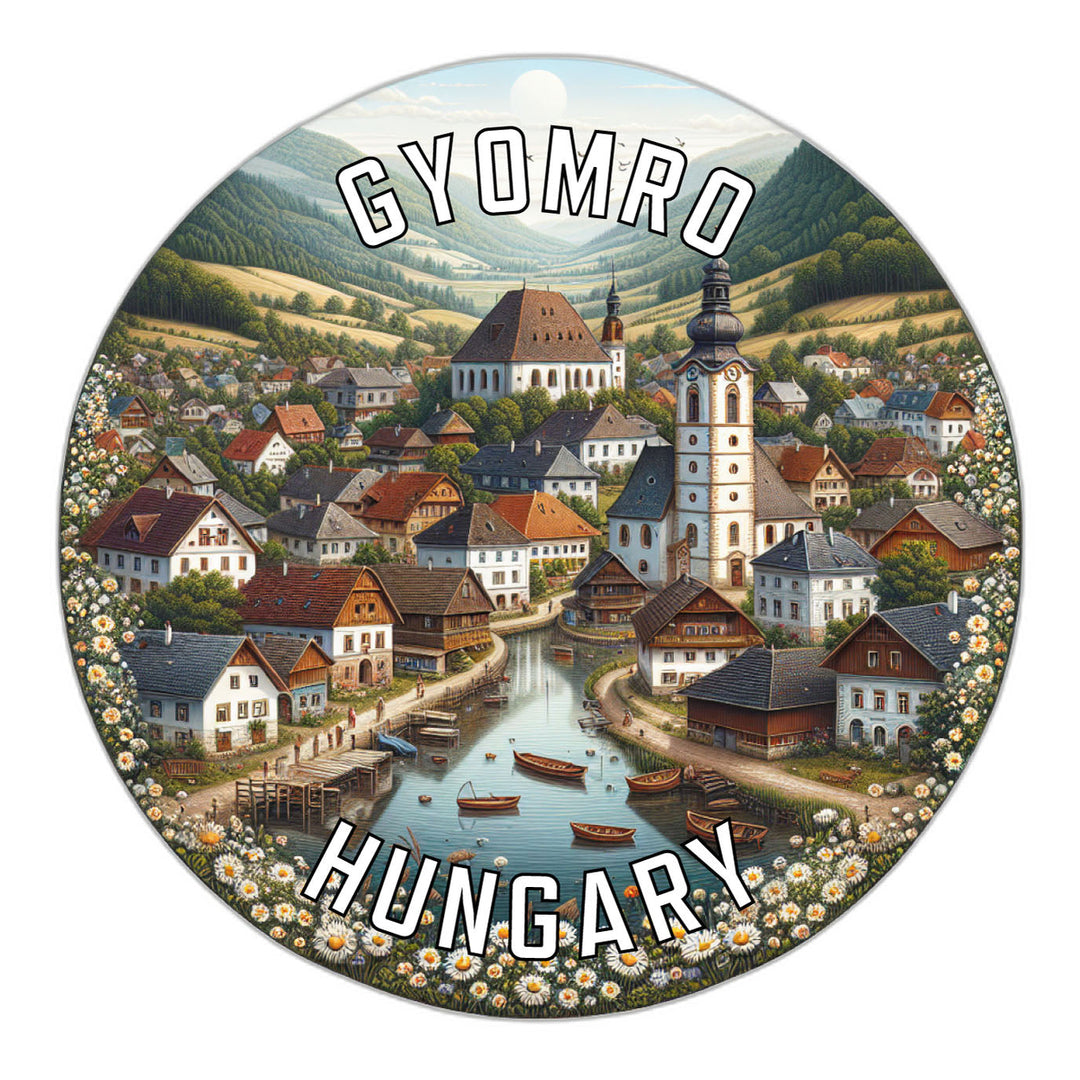 Gyomro Hungary Souvenir Die Cut Flat Magnet Image 1