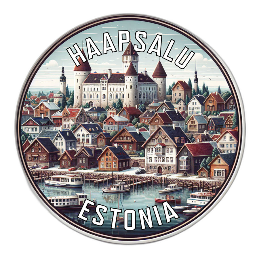 Haapsalu Estonia Souvenir Die Cut Flat Magnet Image 1