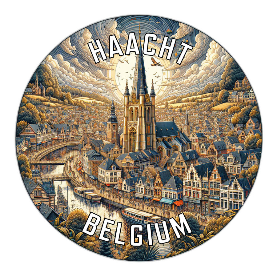 Haacht Belgium Souvenir Die Cut Flat Magnet Image 1