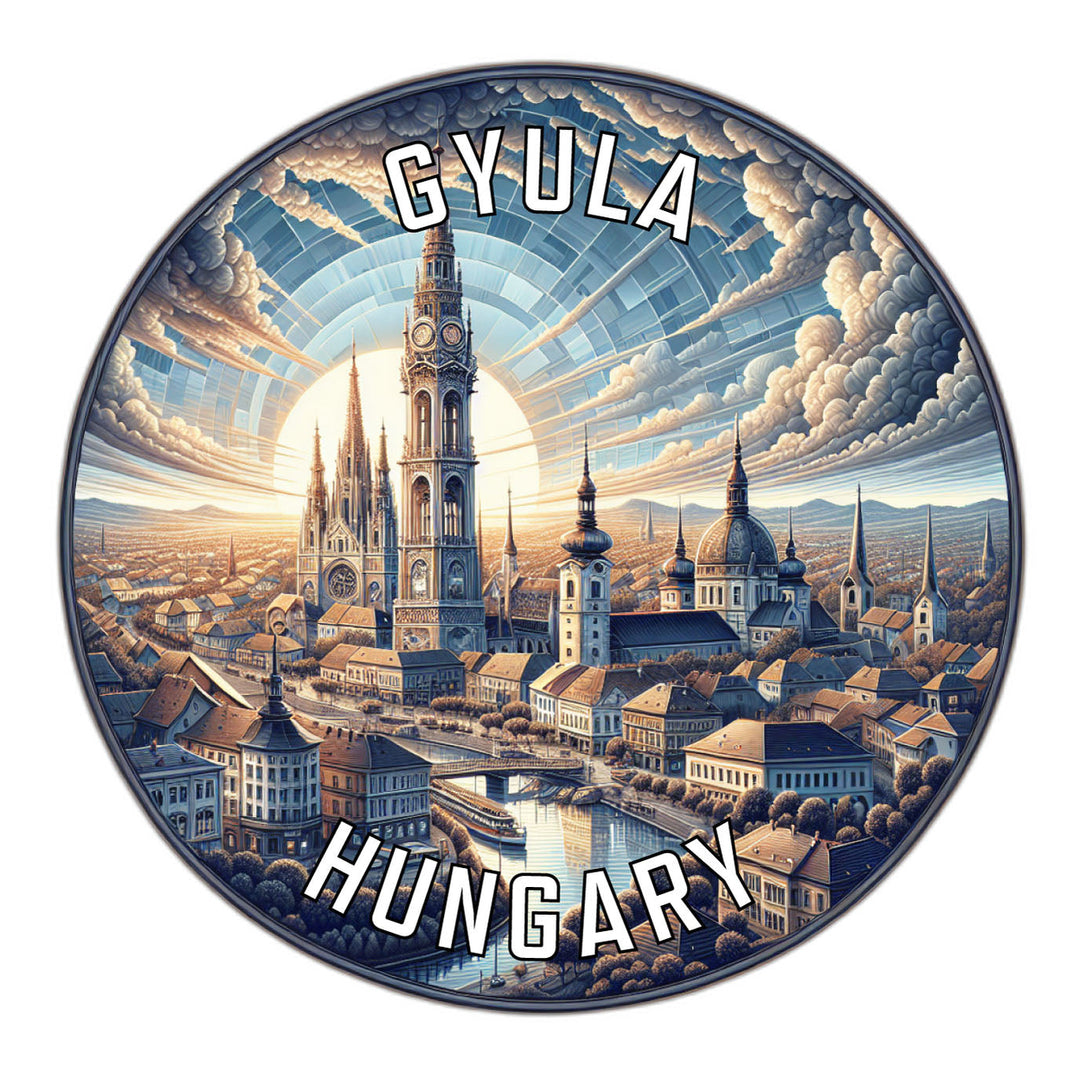 Gyula Hungary Souvenir Die Cut Flat Magnet Image 1