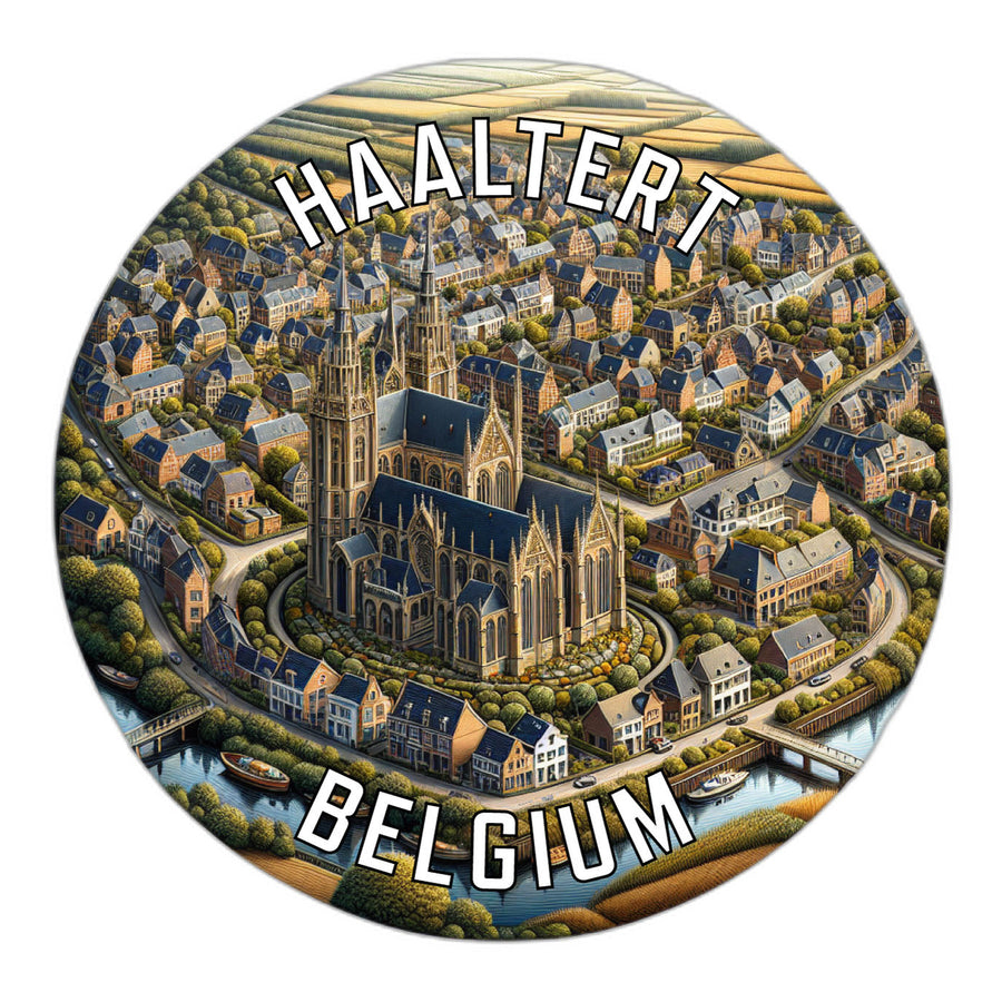 Haaltert Belgium Souvenir Die Cut Flat Magnet Image 1