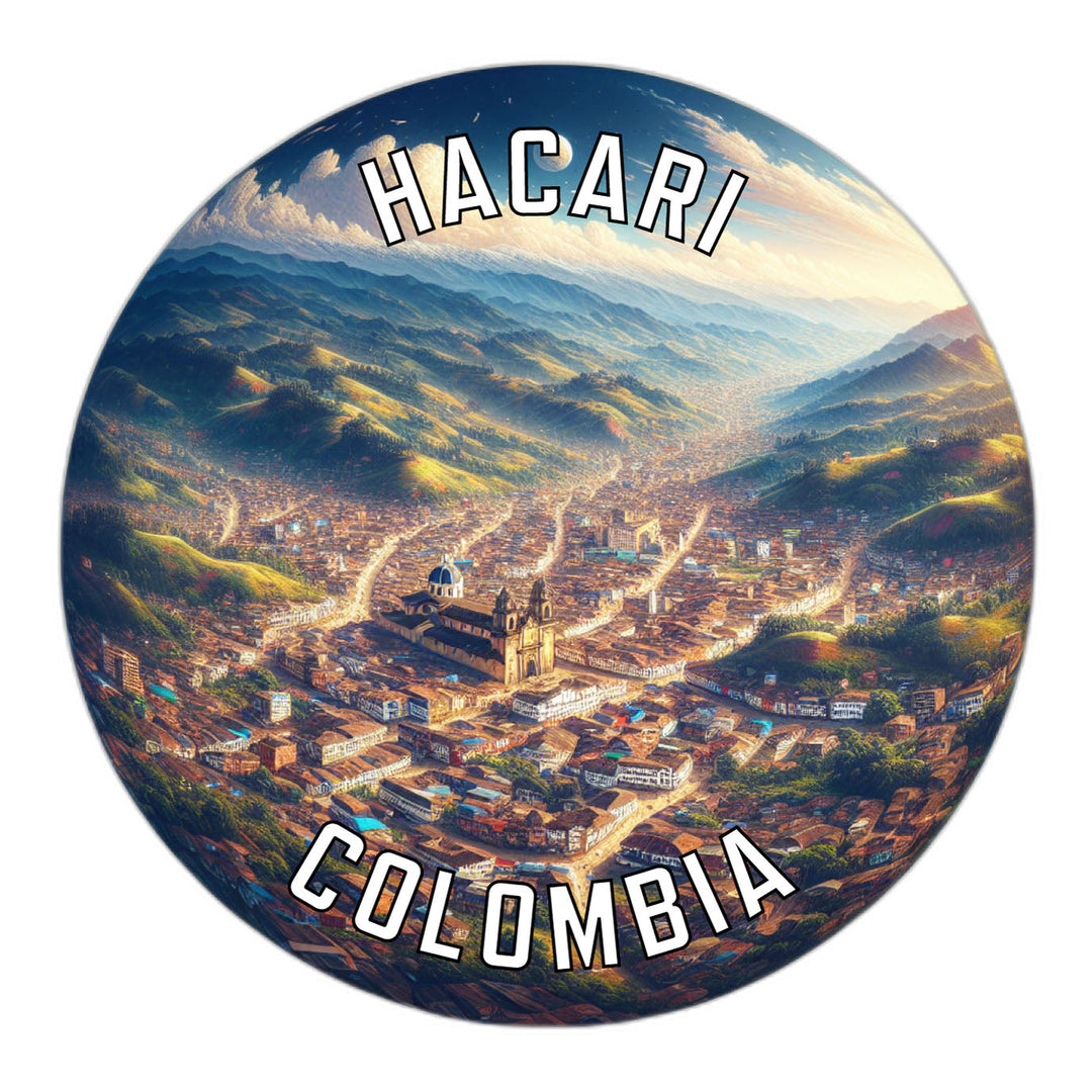 Hacari Colombia Souvenir Die Cut Flat Magnet Image 1