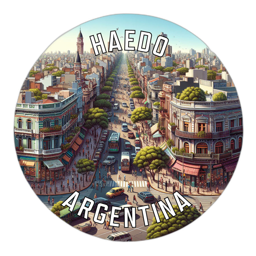 Haedo Argentina Souvenir Die Cut Flat Magnet Image 1