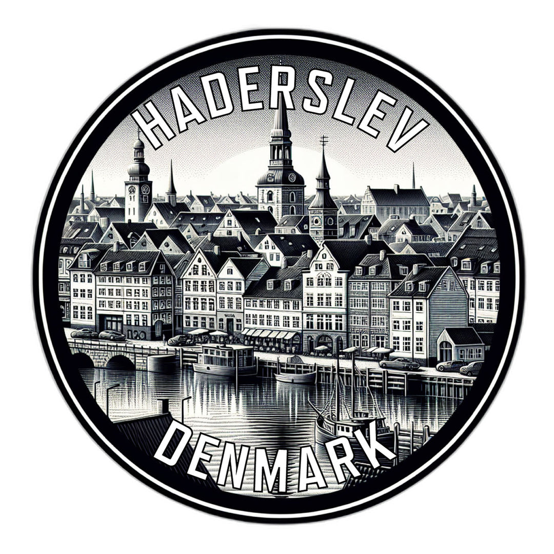 Haderslev Denmark Souvenir Die Cut Flat Magnet Image 1